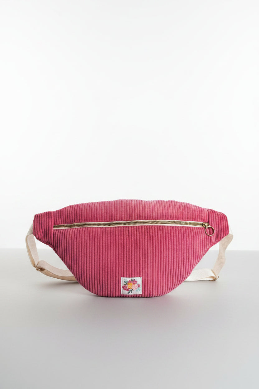 Sac Banane Rose Poudré/ Framboise/Bordeaux