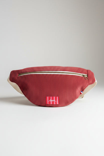 Sac Banane Rose Poudré/ Framboise/Bordeaux