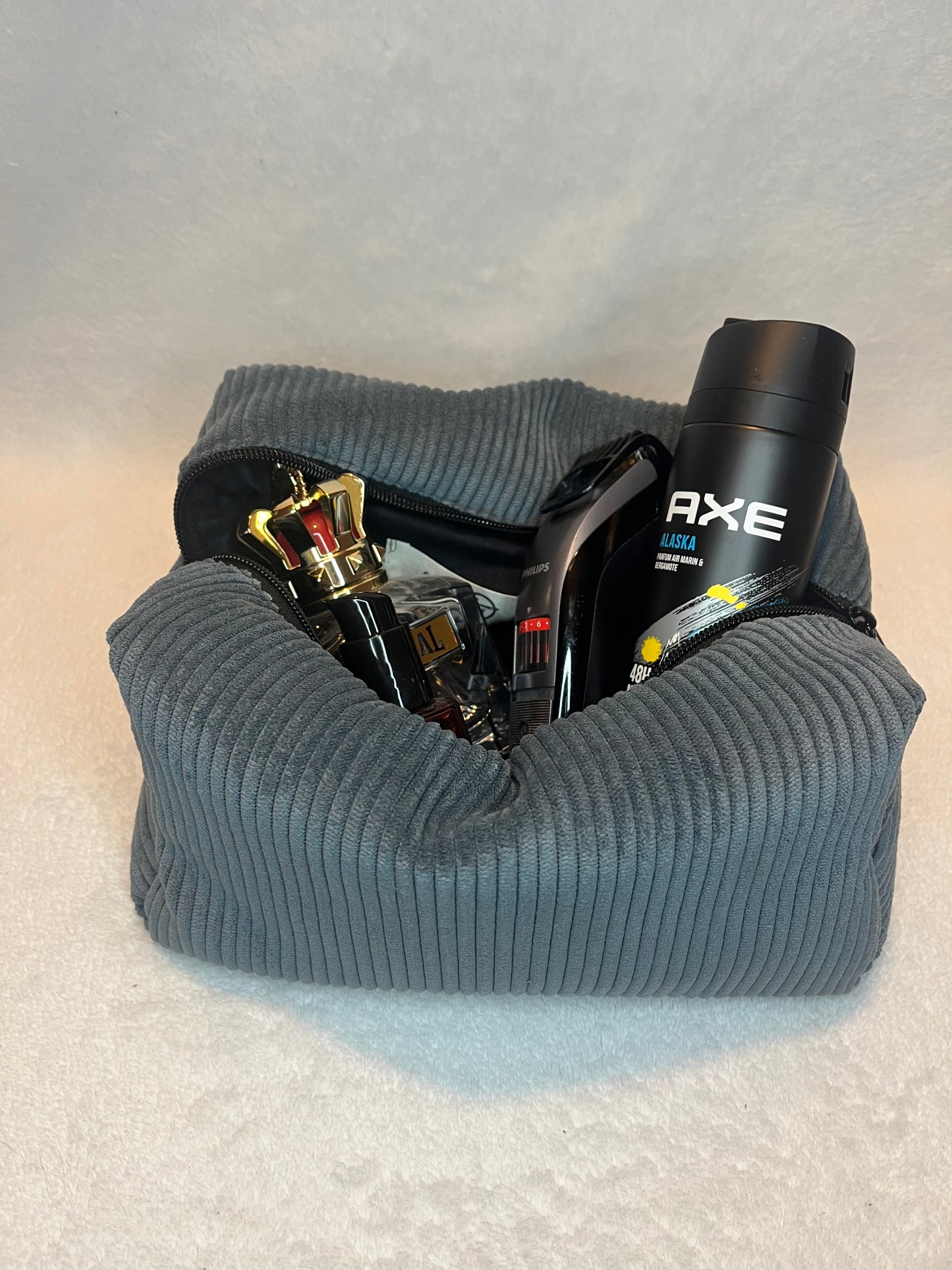 Trousse de Toilette  Collection "En attendant le Printemps" Bleu Jean's