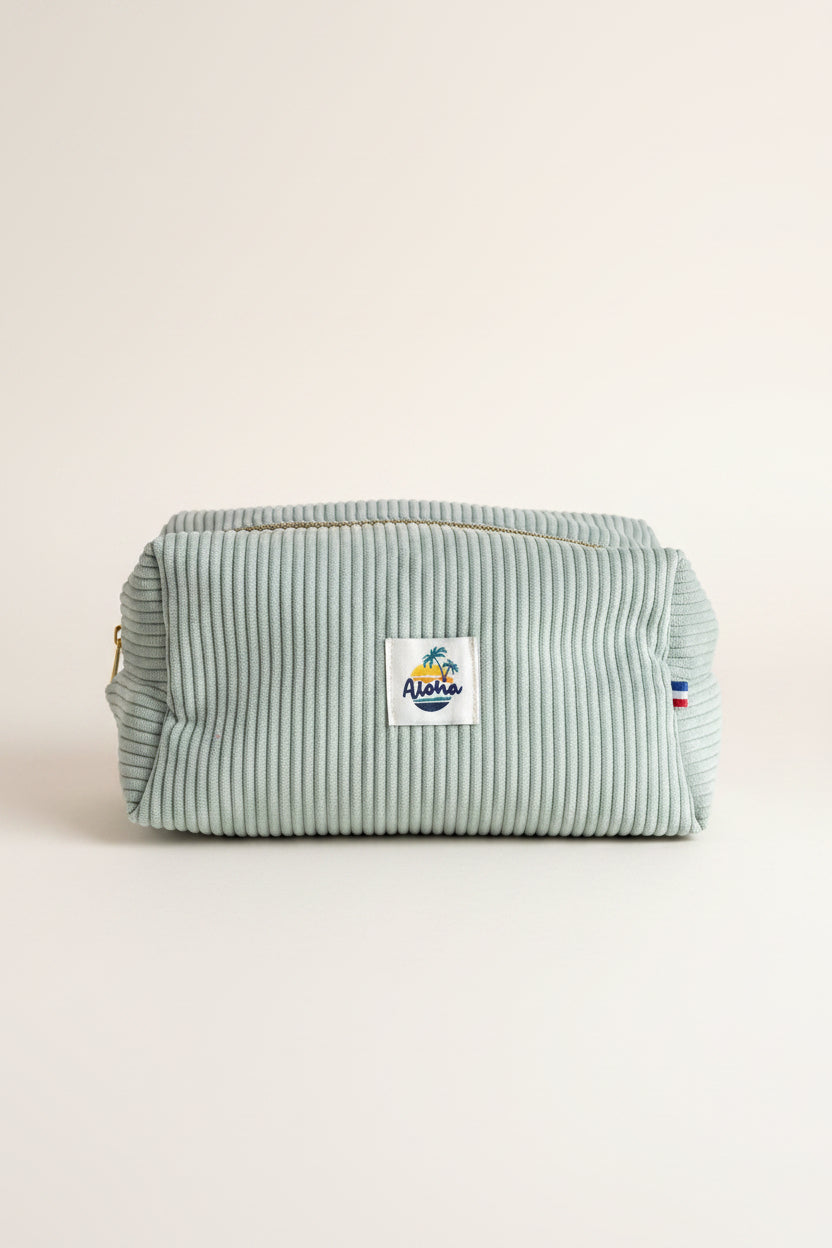 Trousse de Toilette Kaki/ Céladon