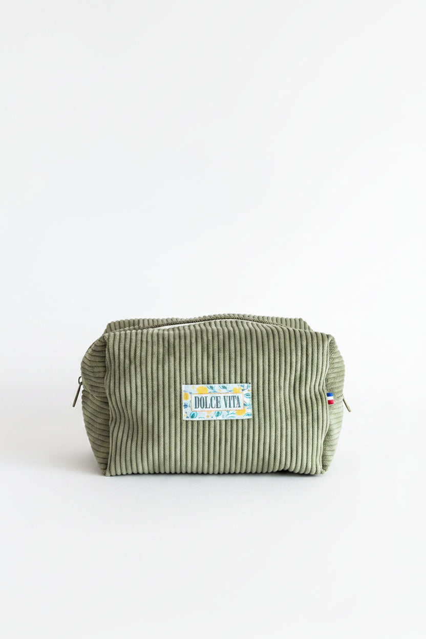 Trousse de Toilette Kaki/ Céladon