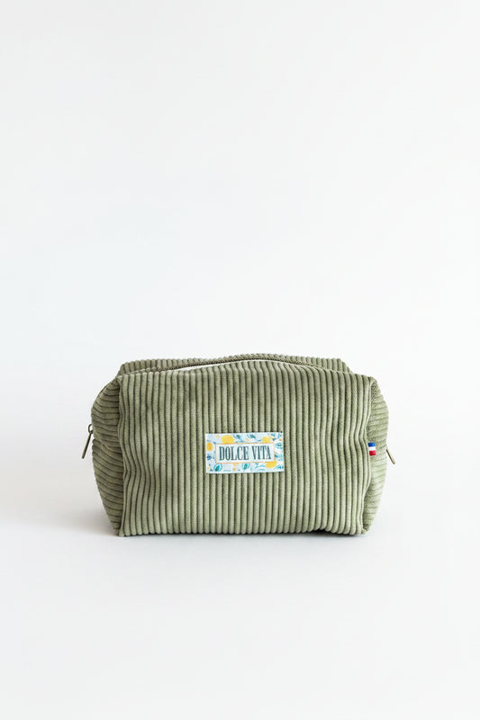Trousse de Toilette Kaki/ Céladon