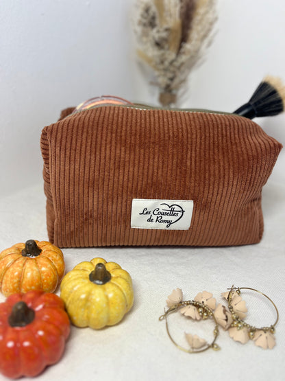 Trousse de Toilette Marron Glacé