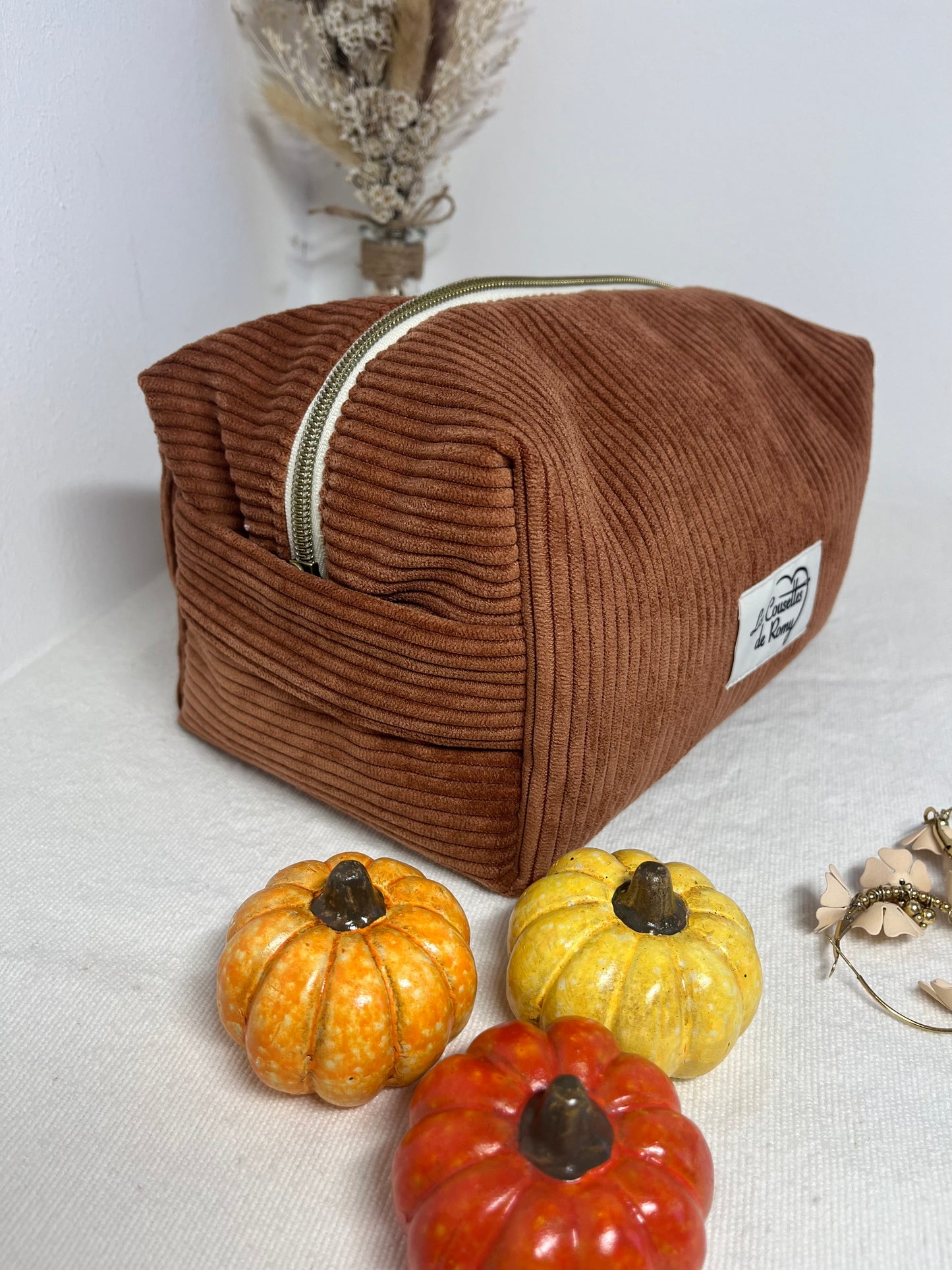 Trousse de Toilette Marron Glacé
